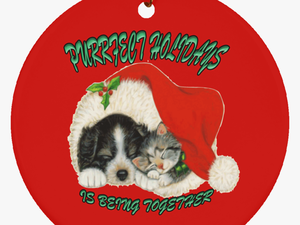Christmas Dog And Cat Clip Art 