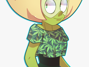 Green Clothing Nose Fictional Character Head Cartoon - Peridot Marijuana Steven Universe