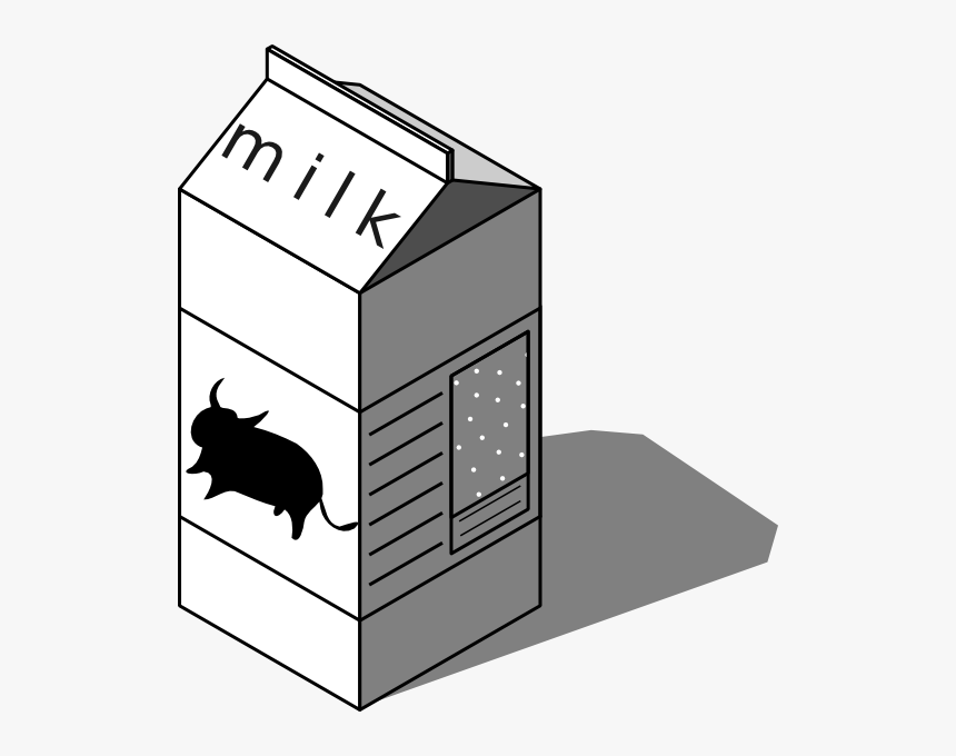 Drink Clipart Milk Carton - Low 