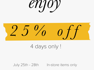 25 Off Png - Inkle
