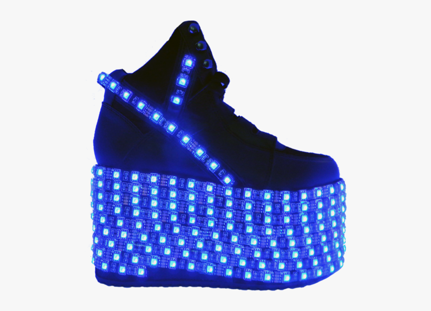 Rave Lights Png - Platform Light Up High Top Shoes