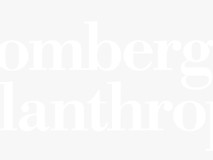 Bloomerg Philanthropies - Johns Hopkins Logo White