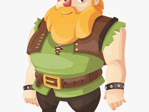 Funny Viking Cartoon Vector Character Aka Earl Sigrunn - Viking Hello