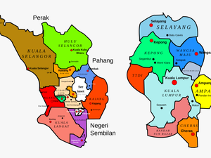 Image Free Clipart - Kuala Lumpur And Selangor Map