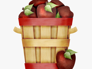 Fall Apple Basket Clip Art
