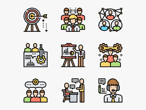 Teamwork - Human Resources Color Icon
