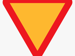 Red And Orange Triangle Road Sign