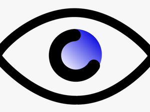 Vector Graphics Of Blue Eye Symbol - Eye Outline