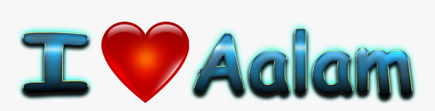 Aalam Love Name Heart Design Png