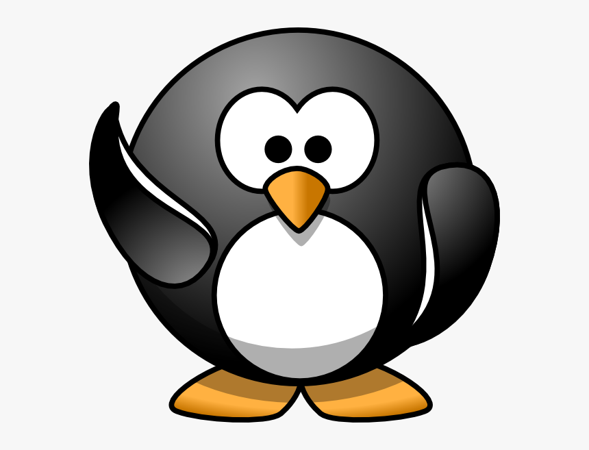 Penguin Waving Clipart