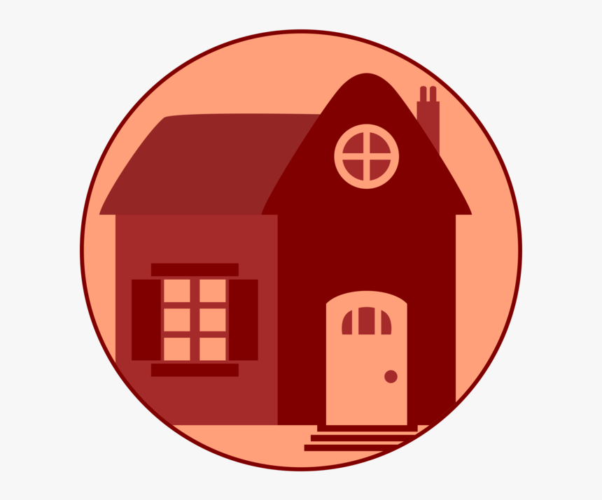 Red House Vector Image - House Clip Art