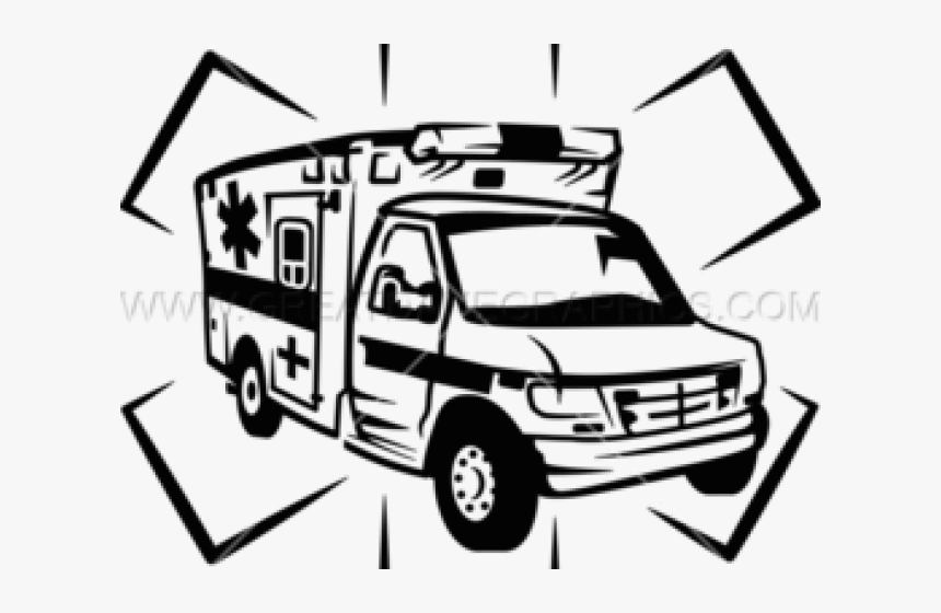 Ambulance Clipart Line Drawing