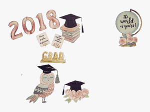 #shabbychic #sticker #graduation #vector #watercolor - Watercolor Graduation Png