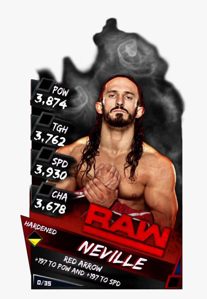 Supercard Neville S3 Hardened Raw - Wwe Supercard Hardened Cards