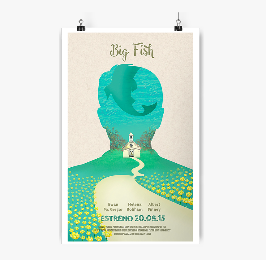 Big Fish By Lucía Hidalgo And Patri Saav - Poster Minimalist Movie Big Fish