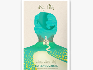 Big Fish By Lucía Hidalgo And Patri Saav - Poster Minimalist Movie Big Fish