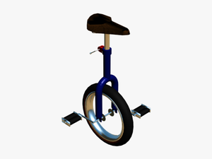 Unicycle 3ds Max Model - Mountain Unicycling