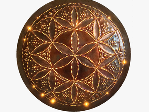 Seed Of Life Copper Lightmandala - Circle