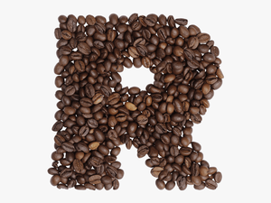 Colombian Coffee Font - Alphabet Coffee Bean Typography