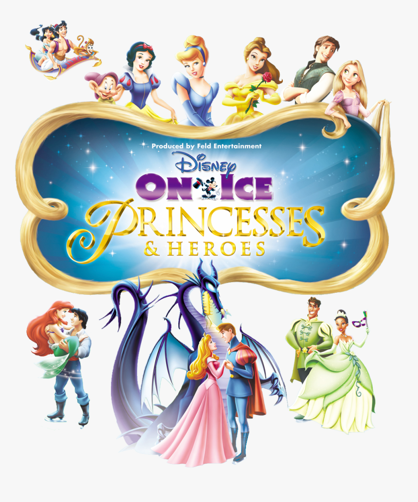 Disney On Ice Logos Clipart - Princesses And Heroes Disney On Ice Posters