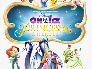 Disney On Ice Logos Clipart - Princesses And Heroes Disney On Ice Posters