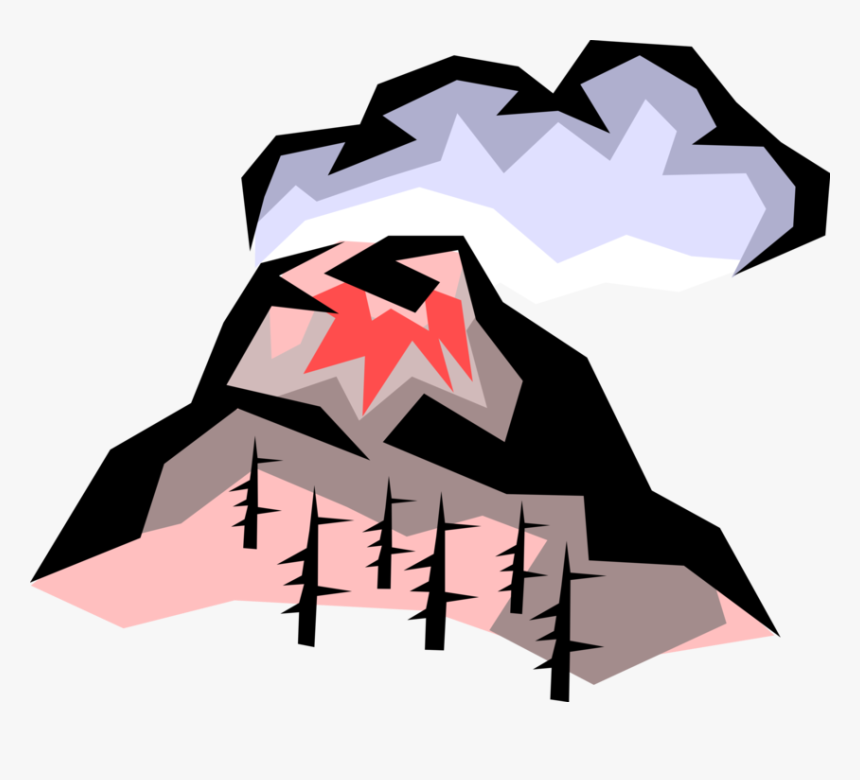 Vector Illustration Of Volcano V
