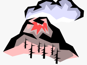 Vector Illustration Of Volcano Violent Eruption With - Consumer Protection Act 1987