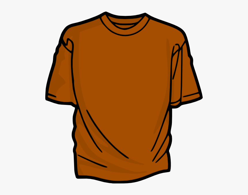 Orange T-shirt Svg Clip Arts - Orange Shirt Clipart