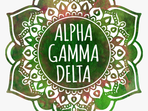 Alpha Gamma Delta Mandala Air Freshener 2/package - Gamma Phi Beta Background