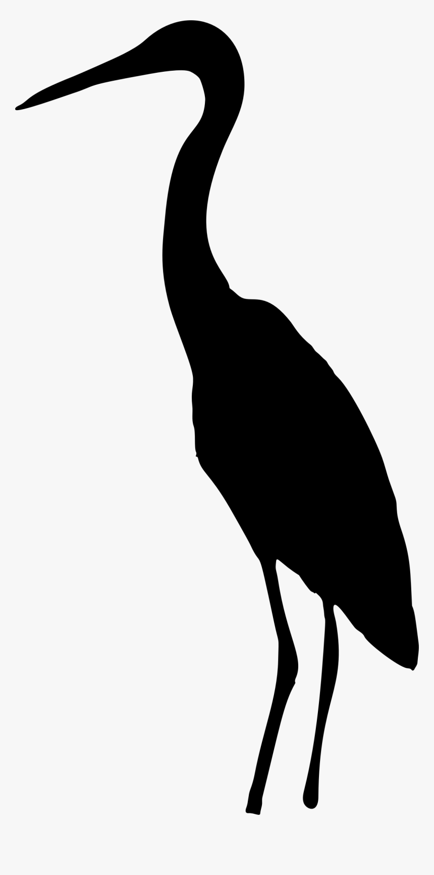 Clipart Heron Silhouette Clip Art For Canned Food Drive - Crane Bird Silhouette Png