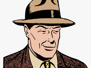 Human - Man With A Hat Clipart