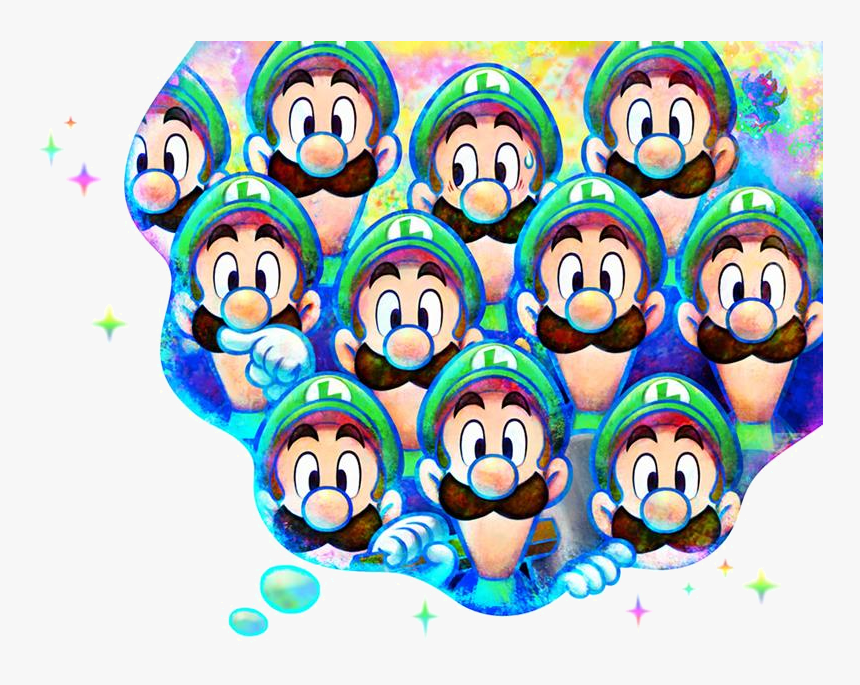Luigi Dream Bubble Art - Mario And Luigi Alphadream