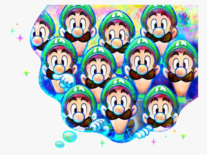 Luigi Dream Bubble Art - Mario And Luigi Alphadream