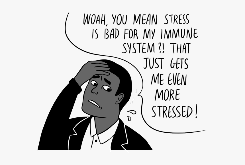 Immune System Stress Cartoon