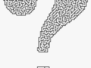 Maze In Shape Of Question Mark