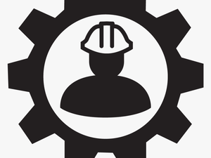 Person Outline Icon Png White - Icon Hard Hat Png