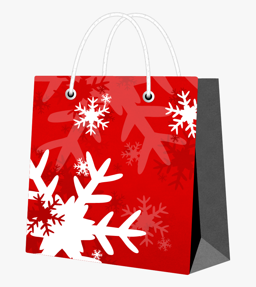 Bolsa Con Copos De Nieve - Christmas Gift Paper Bags