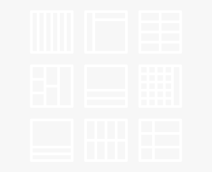 Layouts Outline Icon In Style Simple White - Monochrome
