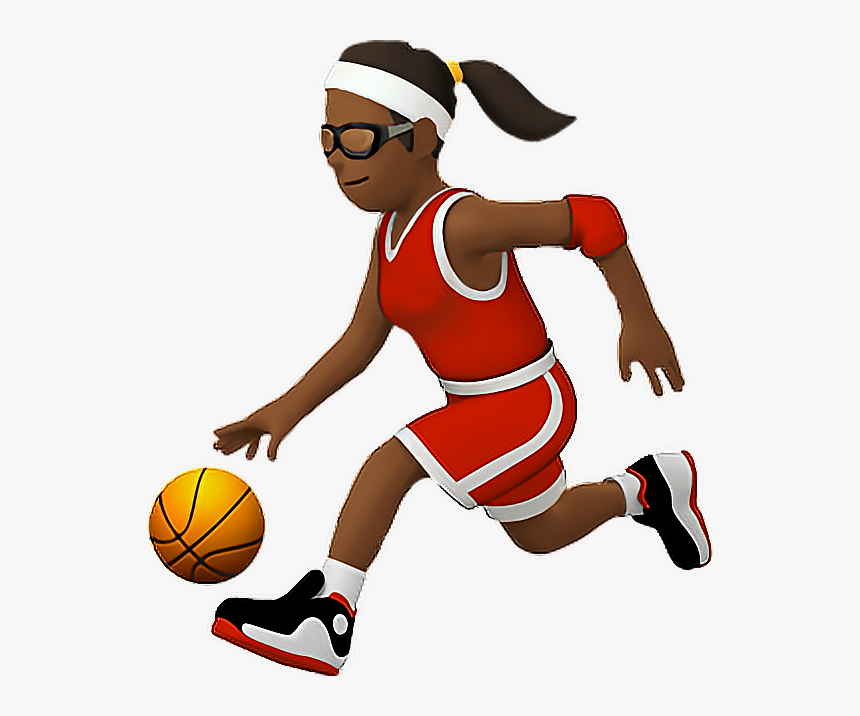 Clipart Volleyball Emoji - Basketball Girl Emoji