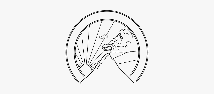 Mountain Seal Mitchell J Svg Clip Arts - Mountains Sun Wave Logo