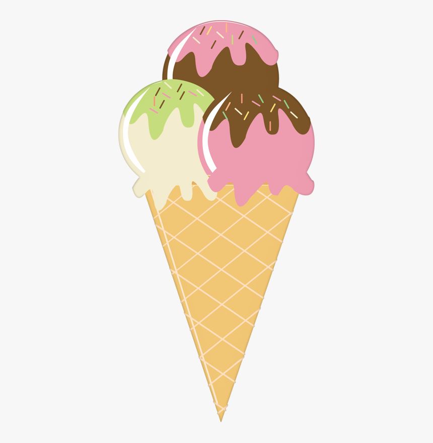 Ice Cream Cone Sundae Strawberry Ice Cream - Invitation Card For Ice Cream Party