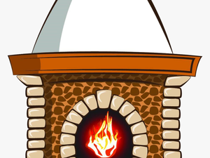 Fireplace Clipart Chimenea - Fireplace Cartoon Png