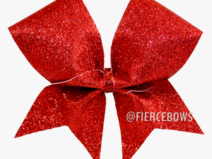 Sparkly Red Cheer Bows