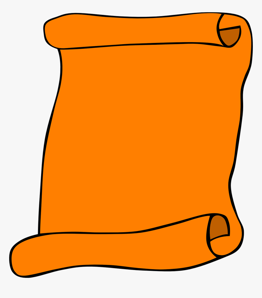 Orange Paper Clipart