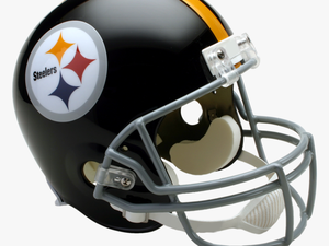 Pittsburgh Steelers Vsr4 Replica Throwback Helmet - Steelers Football Helmet Png