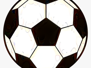 Clip Art Football Soccer Ball Black And White Portable - Soccer Ball Png Clipart