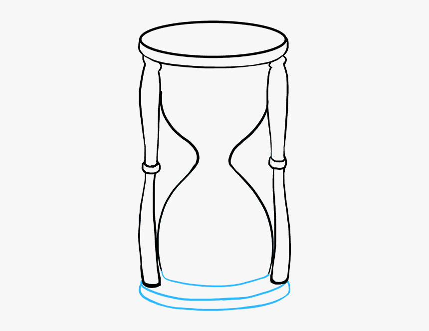 How To Draw Hourglass - Line Art