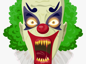 Transparent Background Evil Clown Clipart