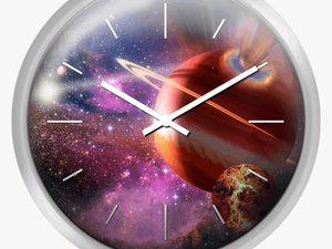 Asteroid Impact On An Alien Planet - Wall Clock