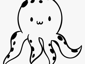 Octopus - Beach Animal Icons Black And White